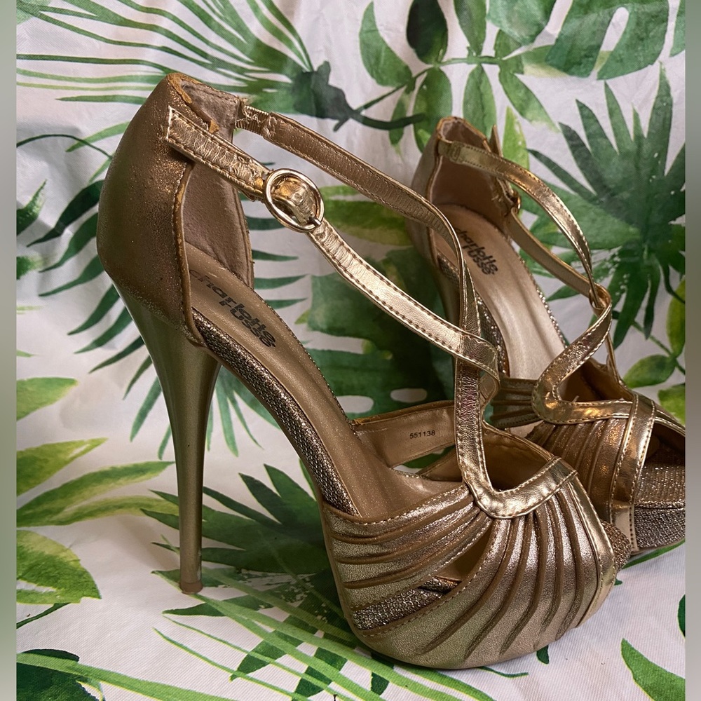 Charlotte Russe• Rose gold heels